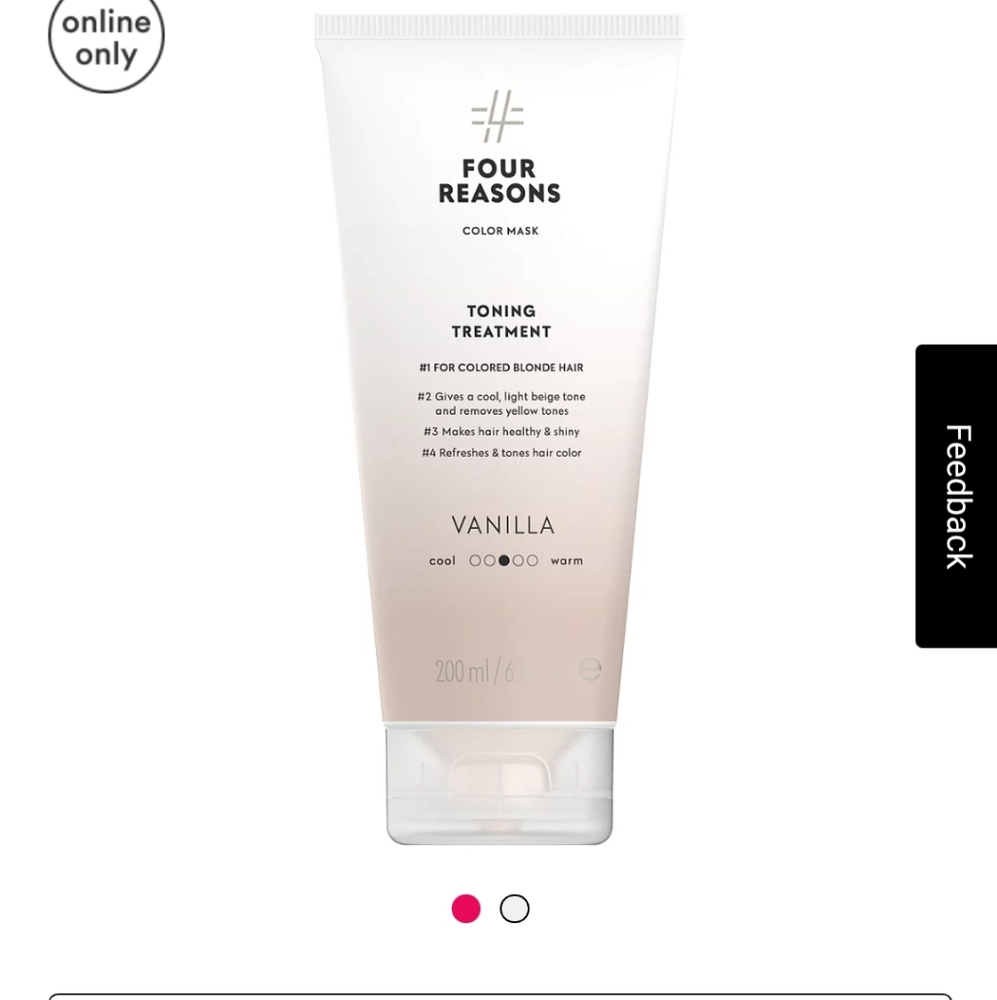 Four Reasons Color MaskHair Toning Treatment Vanilla
